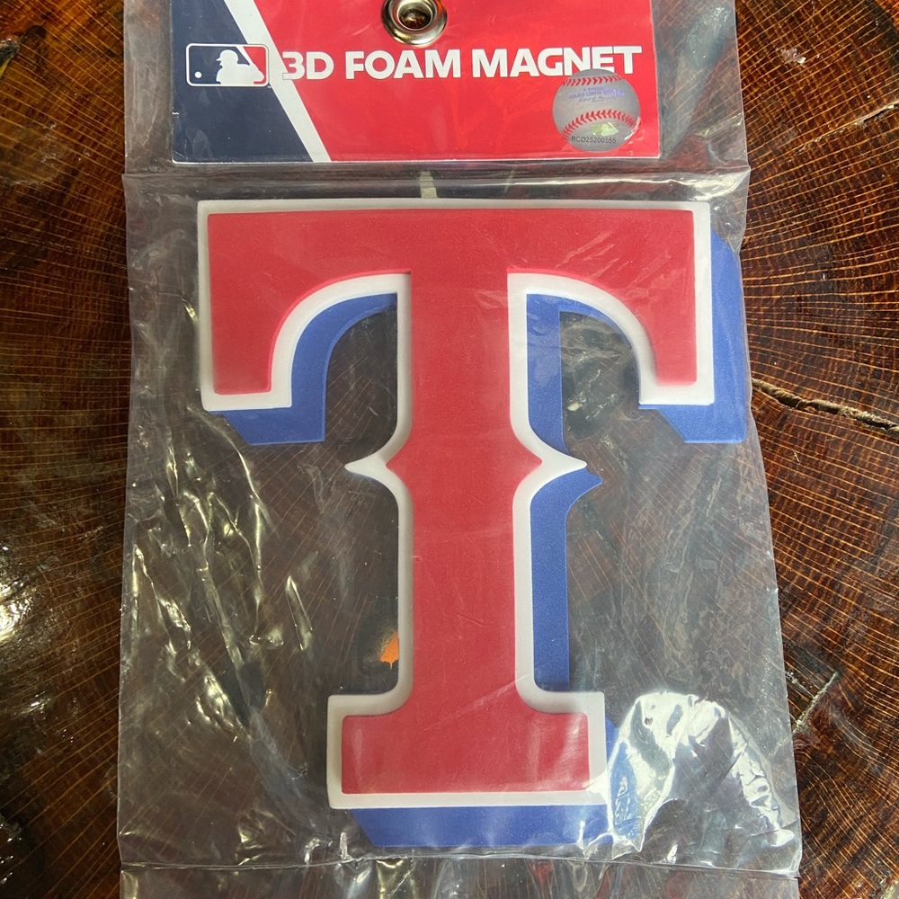 Texas Rangers 3D Foam Magnet